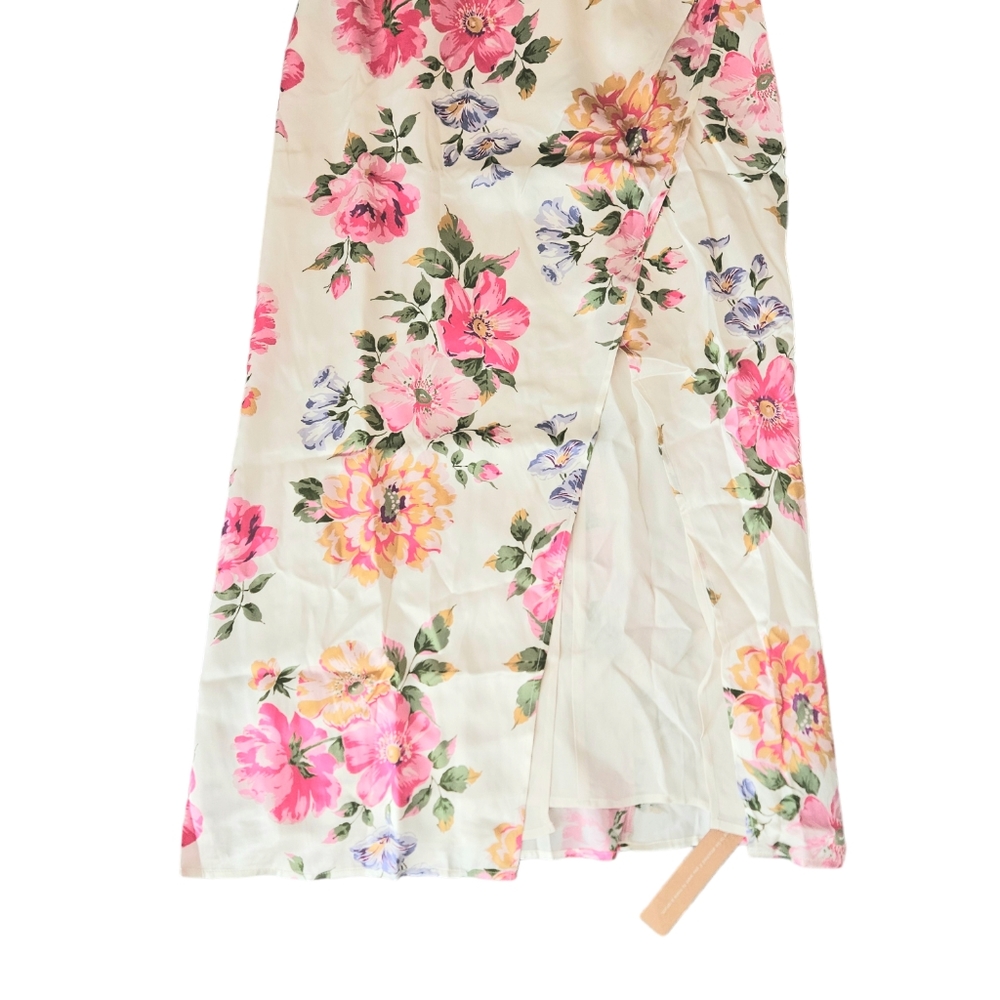 Reformation Genesis Silk Dress Giverny - Picture 3 of 12